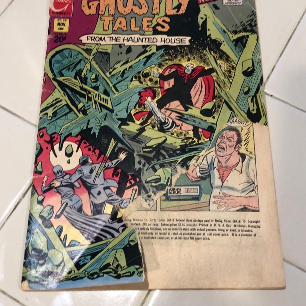 1972 ghostly tales Carlton comic books